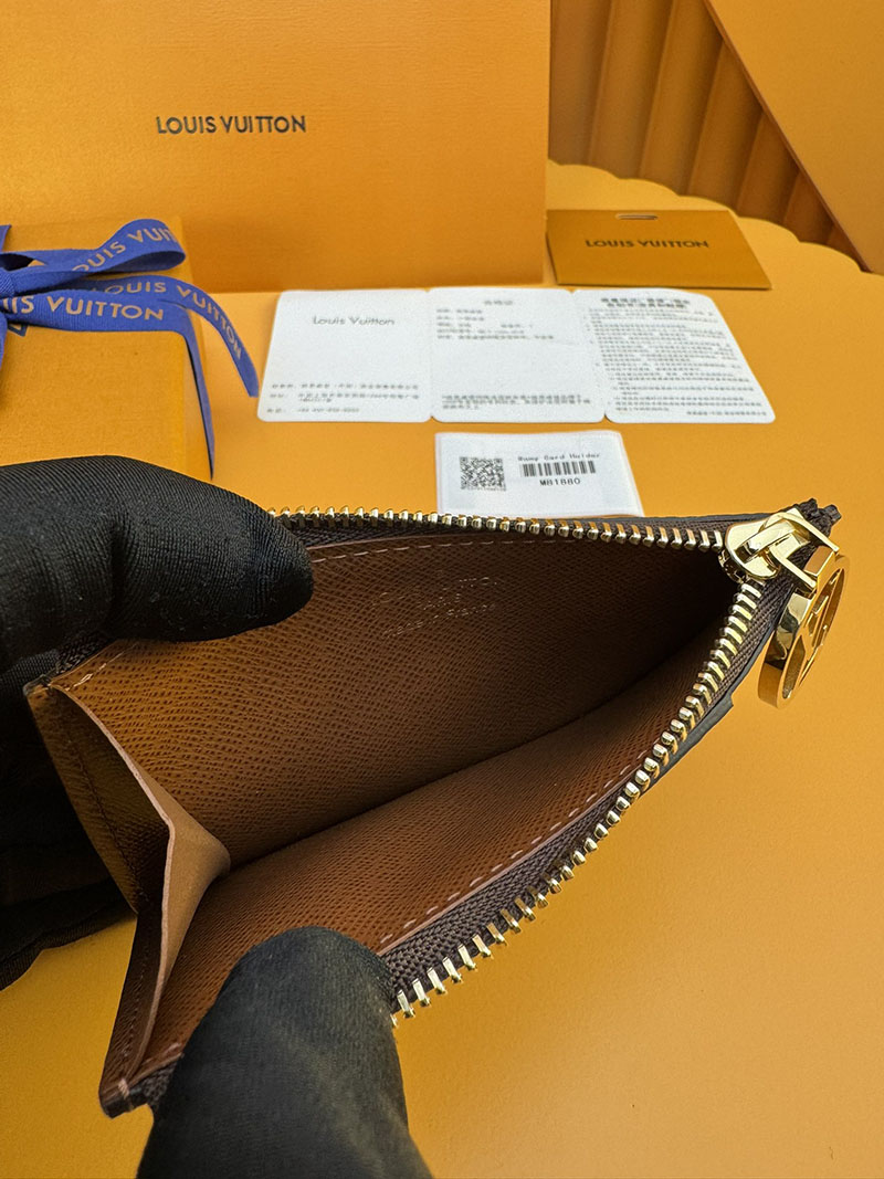 激安サイト ルイヴィトン カードケース ポルト カルト・ロミー M81880 RFID モノグラム ブラウン スーパーコピー 代引き 国内発送 - 画像 (4)
