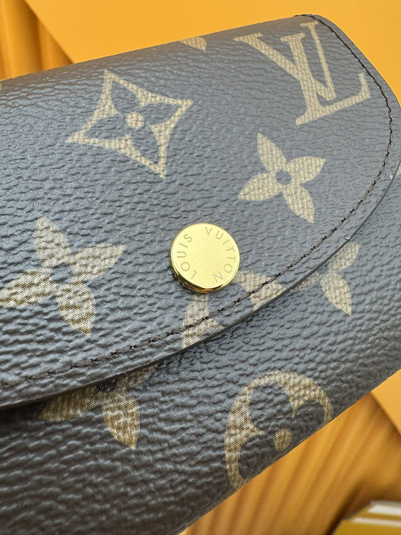 本革 ルイヴィトン ポルトモネ・ロザリ M62361 RFID モノグラム ローズバレリーヌ レディース ブランド財布安い - 画像 (7)