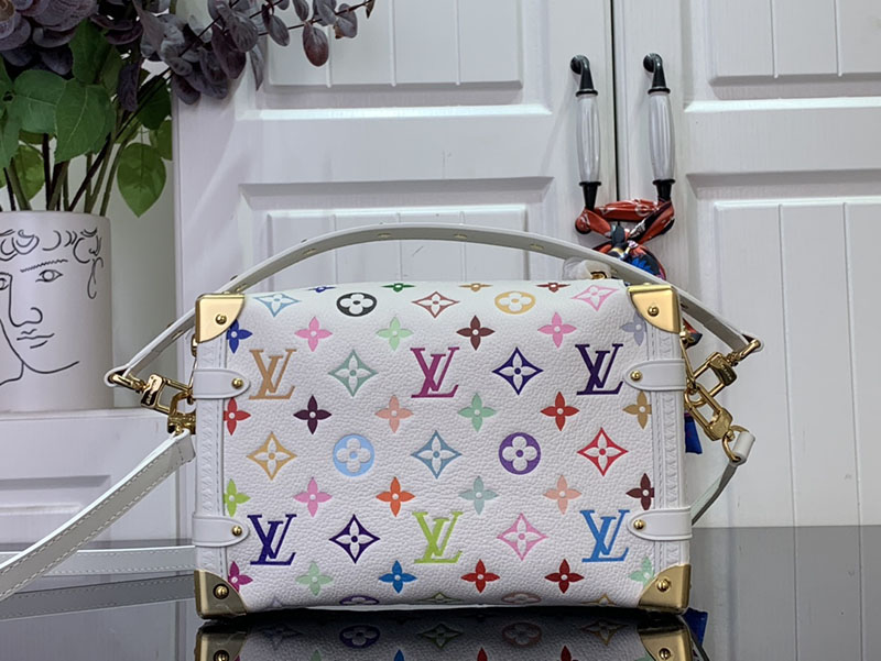 村上隆 ルイヴィトン LV × TM サイドトランク MM マルチカラー M14046 モノグラム ゴールド金具 ルイヴィトン 村上隆 2025 新作バッグ - 画像 (8)