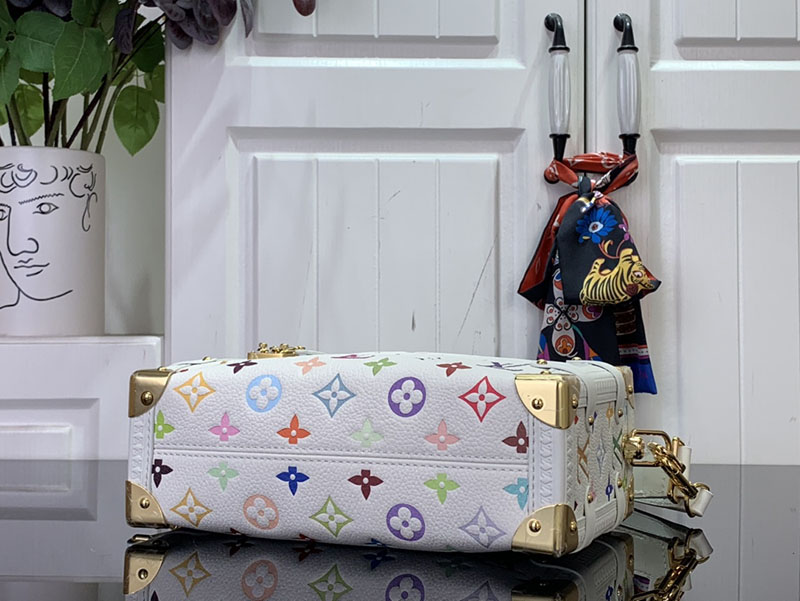 村上隆 ルイヴィトン LV × TM サイドトランク MM マルチカラー M14046 モノグラム ゴールド金具 ルイヴィトン 村上隆 2025 新作バッグ - 画像 (7)