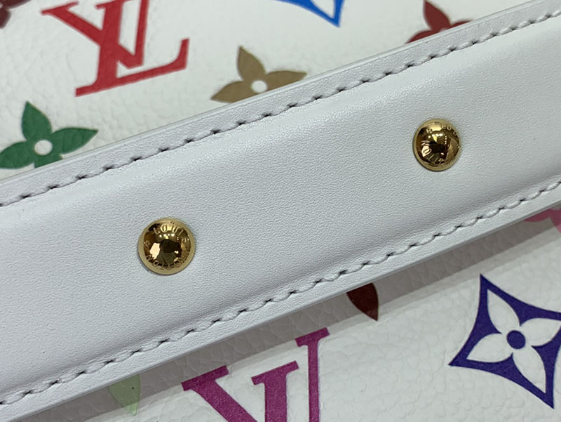 村上隆 ルイヴィトン LV × TM サイドトランク MM マルチカラー M14046 モノグラム ゴールド金具 ルイヴィトン 村上隆 2025 新作バッグ - 画像 (4)