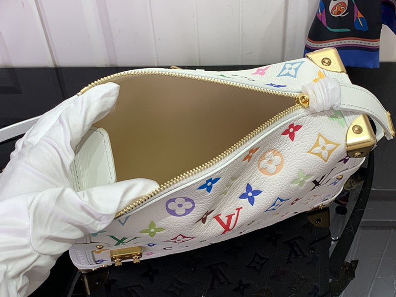 村上隆 ルイヴィトン LV × TM サイドトランク MM マルチカラー M14046 モノグラム ゴールド金具 ルイヴィトン 村上隆 2025 新作バッグ - 画像 (3)