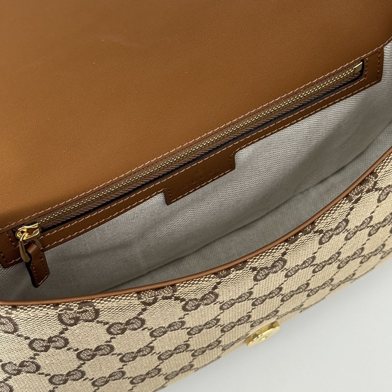 グッチ バッグ 人気 GUCCI ブロンディ スモール トップハンドルバッグ 815714 HAAKG 9755 ベージュ&ブラウン グッチブロンディ アウトレット - 画像 (2)