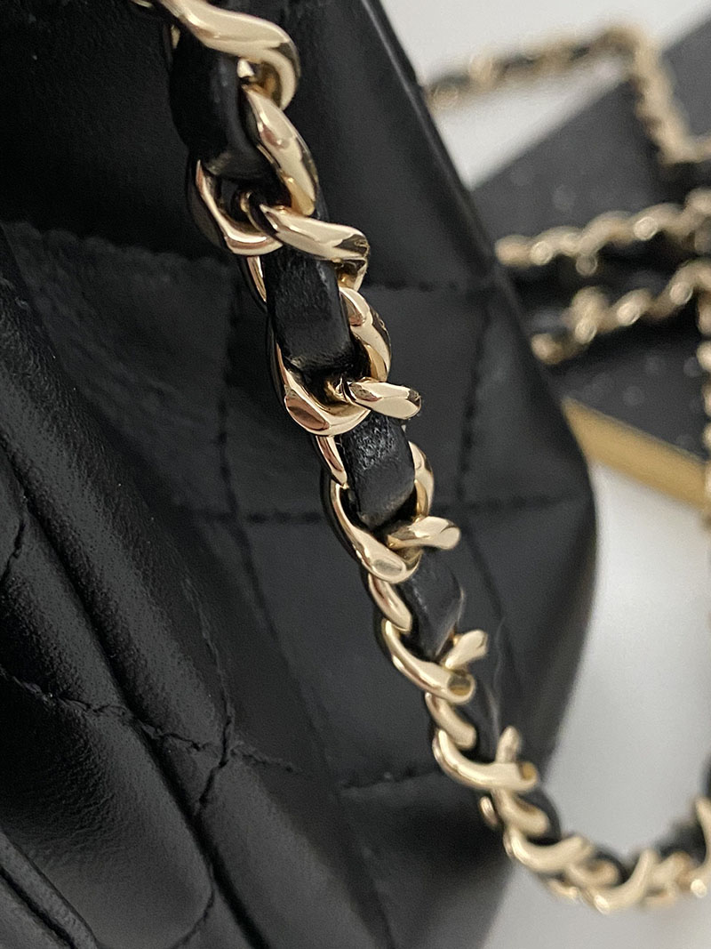 シャネル 新作バッグ H品 CHANEL ミニマトラッセ20 ラムスキン シングルフラップ シングルチェーンバッグ AS5219 Y04059 94305 - 画像 (5)