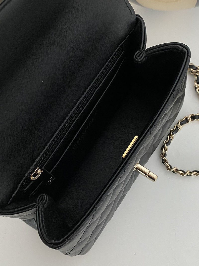 シャネル 新作バッグ H品 CHANEL ミニマトラッセ20 ラムスキン シングルフラップ シングルチェーンバッグ AS5219 Y04059 94305 - 画像 (2)