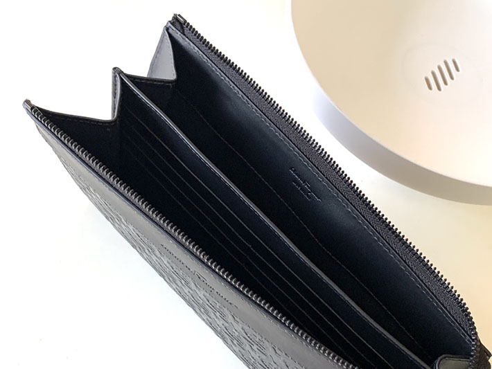 FERRAGAMO 新作バッグ フェラガモ バッグ アウトレット FERRAGAMO バッグ メンズ TRAVEL EMBOSSED BLOCCO クラッチバッグ 241483 769473 - 画像 (7)