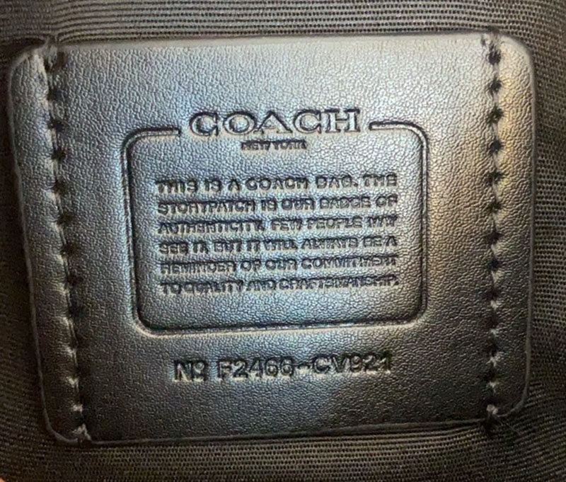 COACH CV921 QBMI5 シグネチャー グラハム クロスボディ チャコール×ブラック 超N品 コーチショルダーバッグ斜めがけメンズ - 画像 (2)