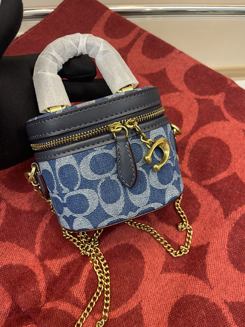 COACH CT097 LHBLK トレイル クロスボディ 12・シグネチャー デニム 超N品 コーチ ポーチ アウトレット - 画像 (7)