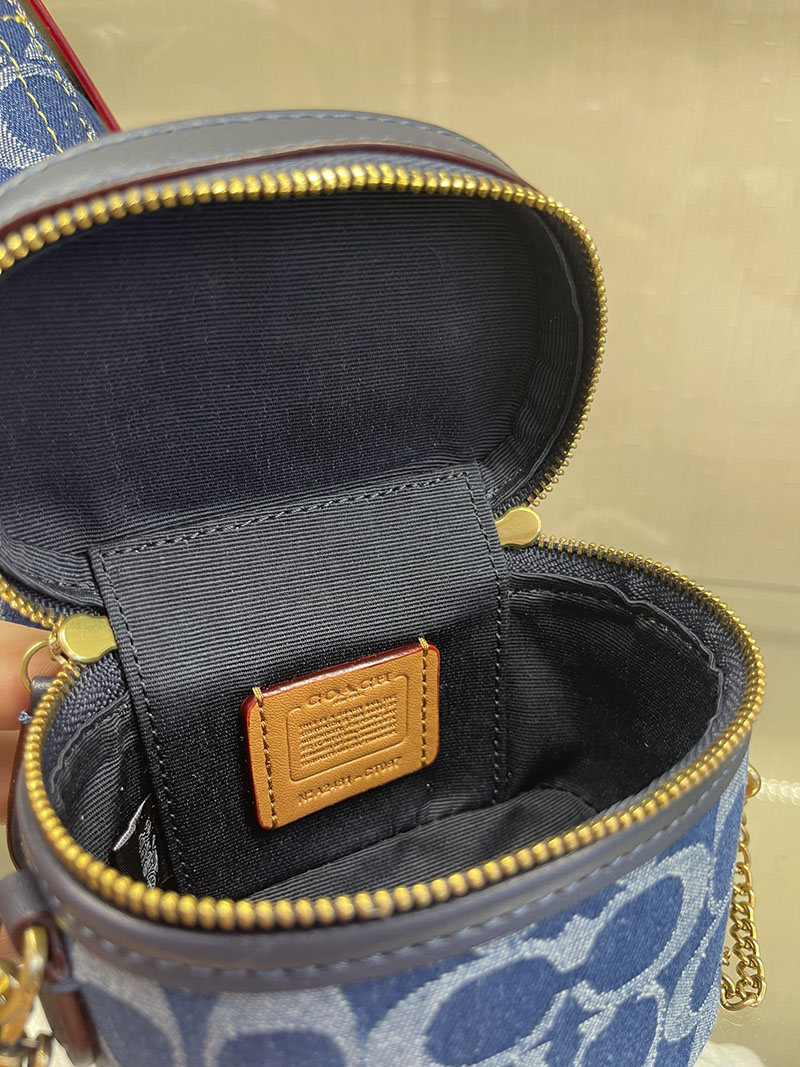 COACH CT097 LHBLK トレイル クロスボディ 12・シグネチャー デニム 超N品 コーチ ポーチ アウトレット - 画像 (3)