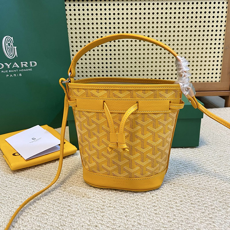 ゴヤールスーパーコピー プチ・フロ・ミニバッグ PEFLOTMINTY08CL08P イエロー 超N品 ゴヤール バッグ 定価 - 画像 (5)