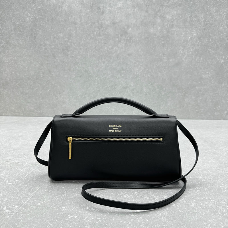 バレンシアガ アウトレット BALENCIAGA Bel Air クラッチ ストラップ付き スモール 8349432ABAV1000 ブラック カーフスキン バレンシアガ バッグ アウトレット - 画像 (9)