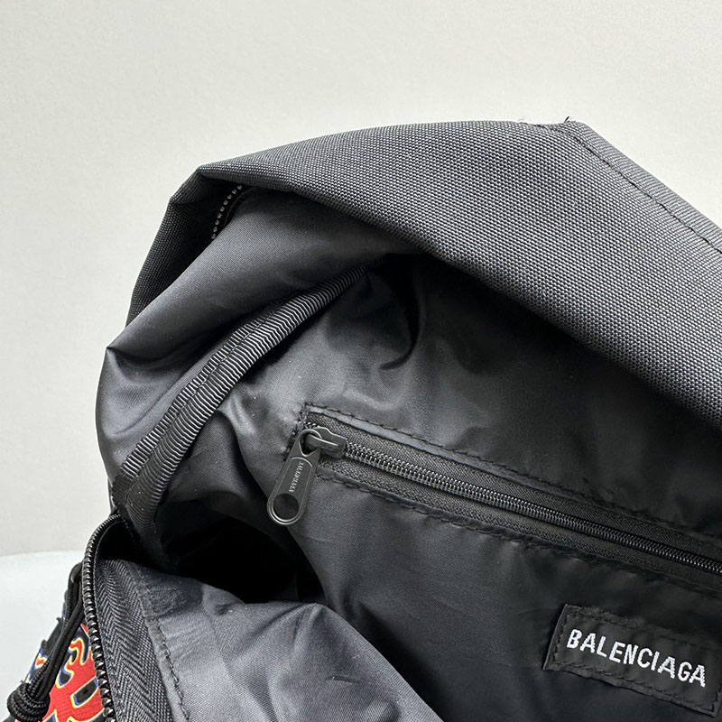 バレンシアガ アウトレット BALENCIAGA リュック バックパック 6563262JMXX1000 ブラック ポリアミド バレンシアガリュックコーデ - 画像 (2)