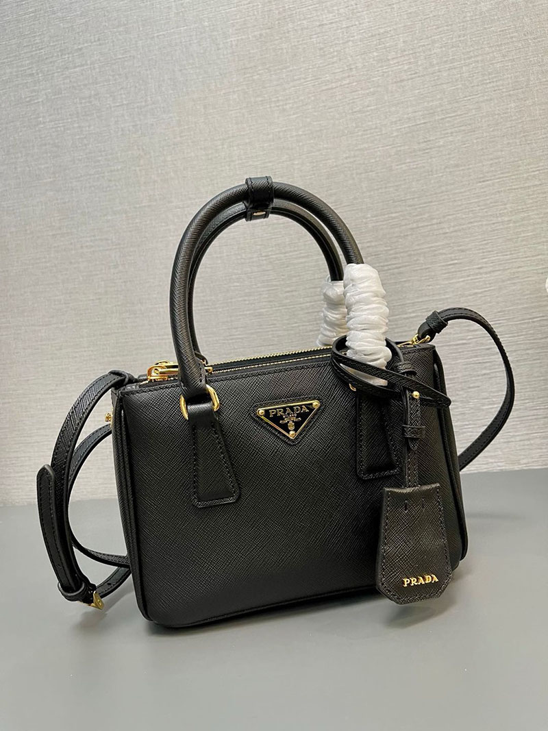 プラダ アウトレット PRADA ガレリア サフィアーノレザー ミニバッグ 1BA906_NZV_F0002_V_EOM ブラック H品 プラダ ミニバッグ アウトレット - 画像 (8)