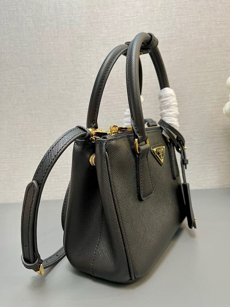 プラダ アウトレット PRADA ガレリア サフィアーノレザー ミニバッグ 1BA906_NZV_F0002_V_EOM ブラック H品 プラダ ミニバッグ アウトレット - 画像 (7)