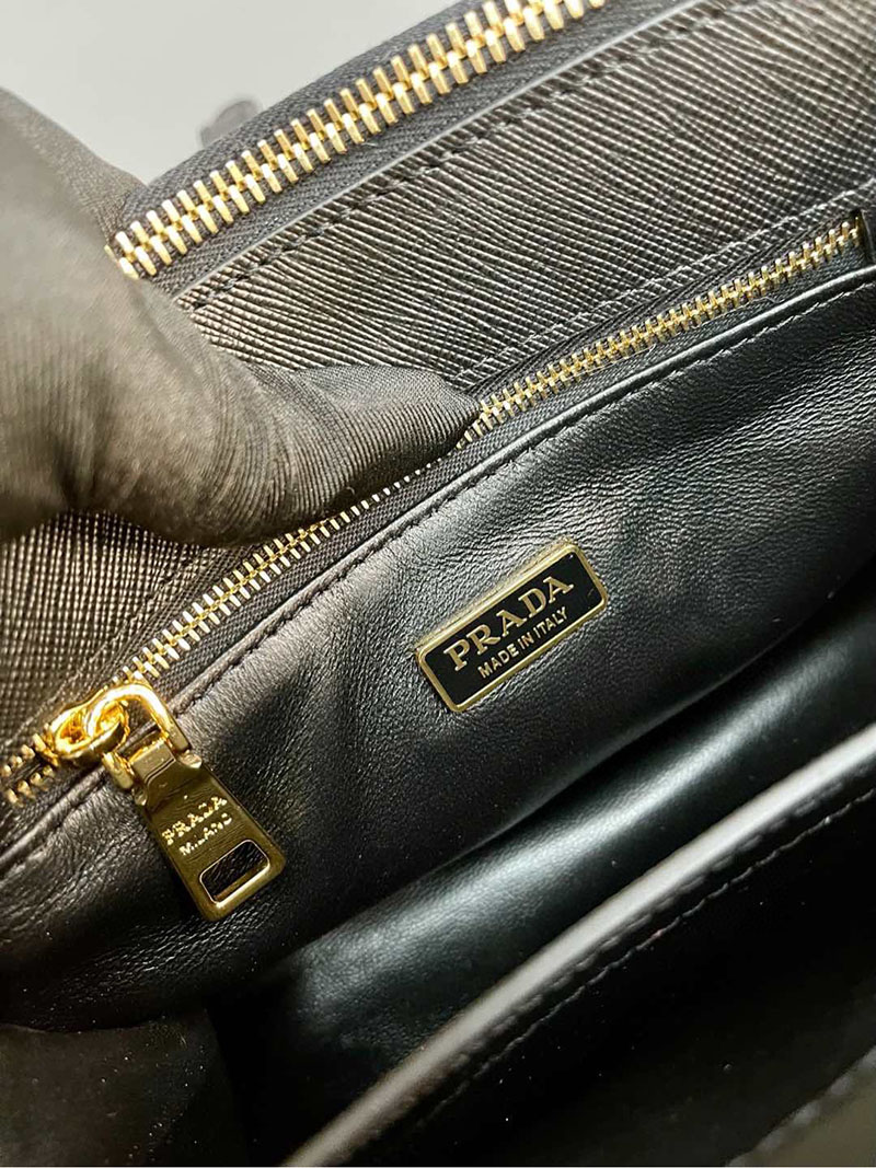 プラダ アウトレット PRADA ガレリア サフィアーノレザー ミニバッグ 1BA906_NZV_F0002_V_EOM ブラック H品 プラダ ミニバッグ アウトレット - 画像 (3)