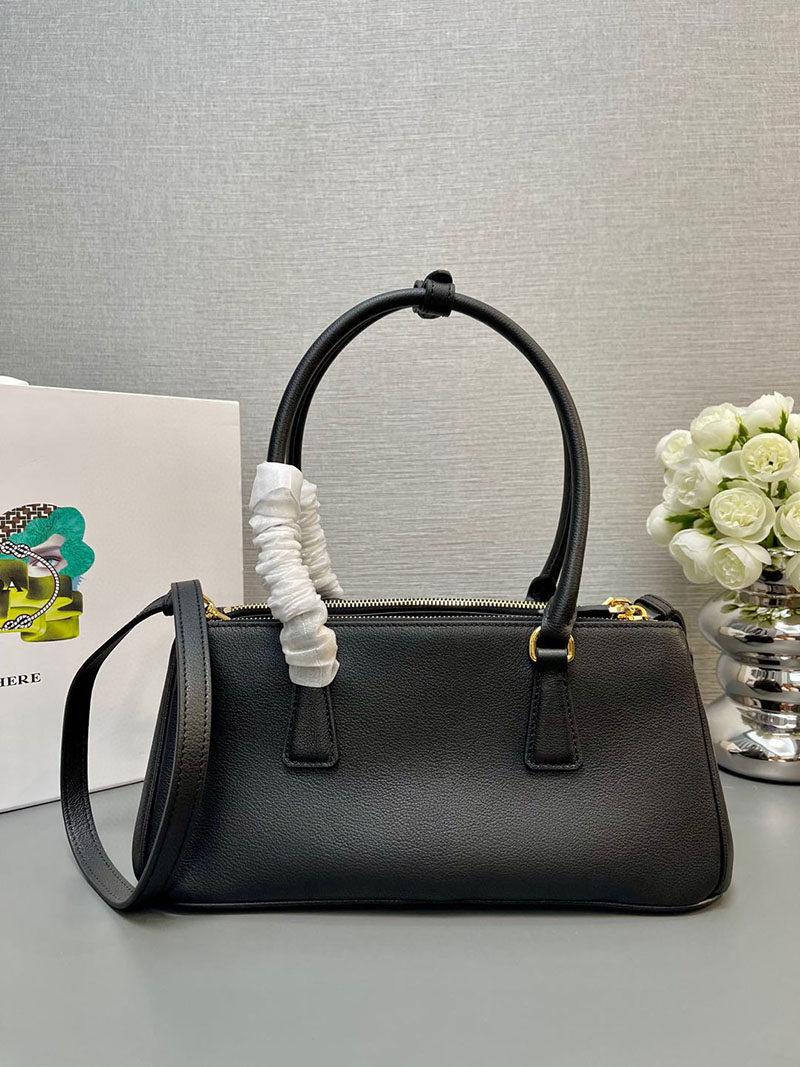 プラダ アウトレット PRADA ガレリア ミディアム レザー バッグ 1BA457_2CYS_F0002_V_YO0 ブラック H品 プラダ ショルダーバッグ 人気 - 画像 (9)
