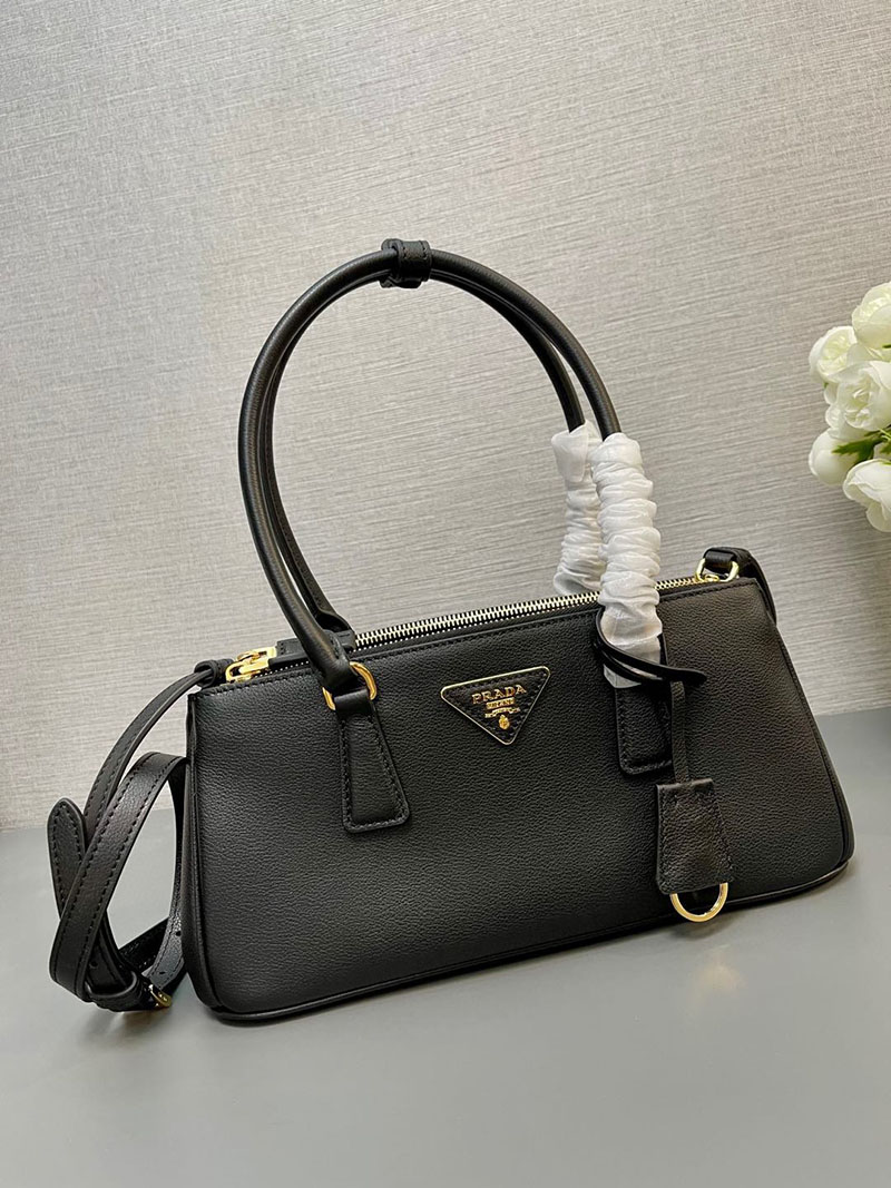 プラダ アウトレット PRADA ガレリア ミディアム レザー バッグ 1BA457_2CYS_F0002_V_YO0 ブラック H品 プラダ ショルダーバッグ 人気 - 画像 (8)