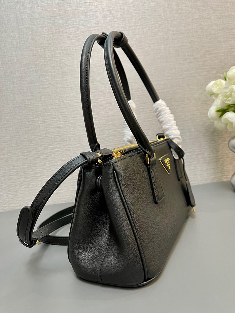 プラダ アウトレット PRADA ガレリア ミディアム レザー バッグ 1BA457_2CYS_F0002_V_YO0 ブラック H品 プラダ ショルダーバッグ 人気 - 画像 (7)