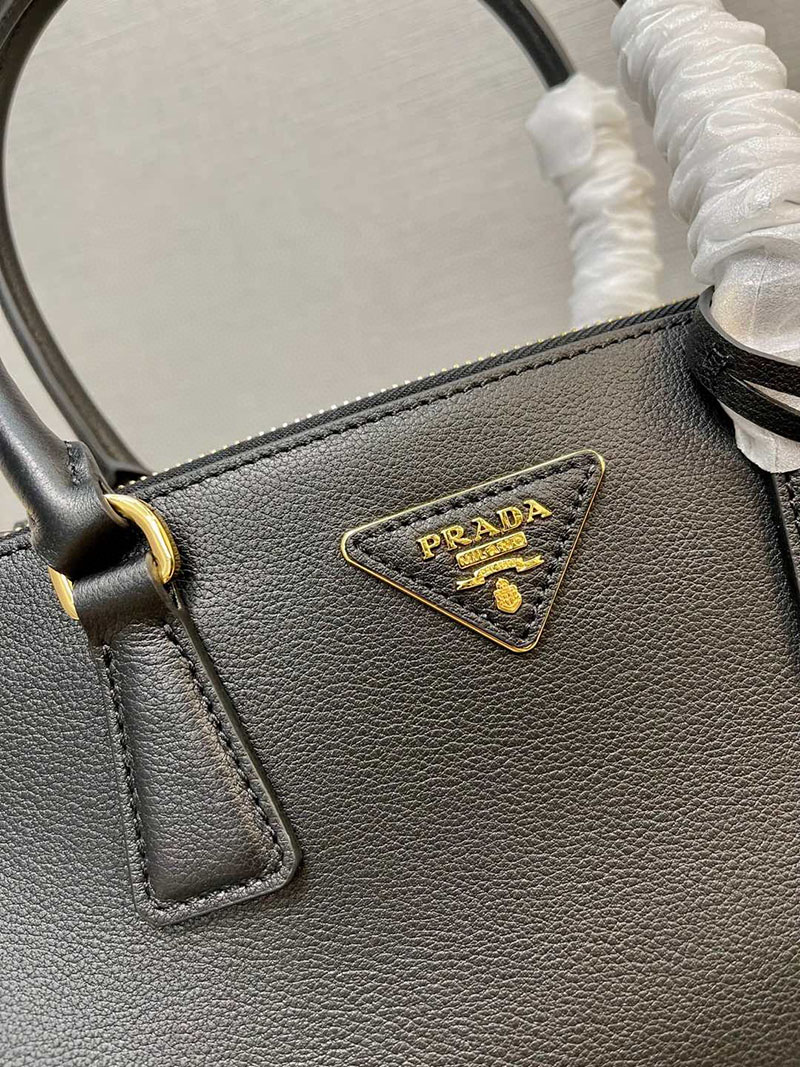 プラダ アウトレット PRADA ガレリア ミディアム レザー バッグ 1BA457_2CYS_F0002_V_YO0 ブラック H品 プラダ ショルダーバッグ 人気 - 画像 (6)