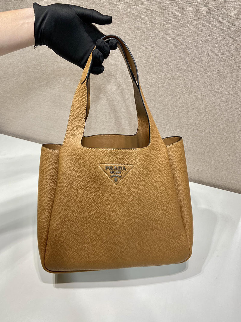 プラダ アウトレット PRADA ミディアム レザー トートバッグ 1BG338_2DKV_F03V8_V_ONM キャメル H品 プラダ トートバッグ レザー - 画像 (9)