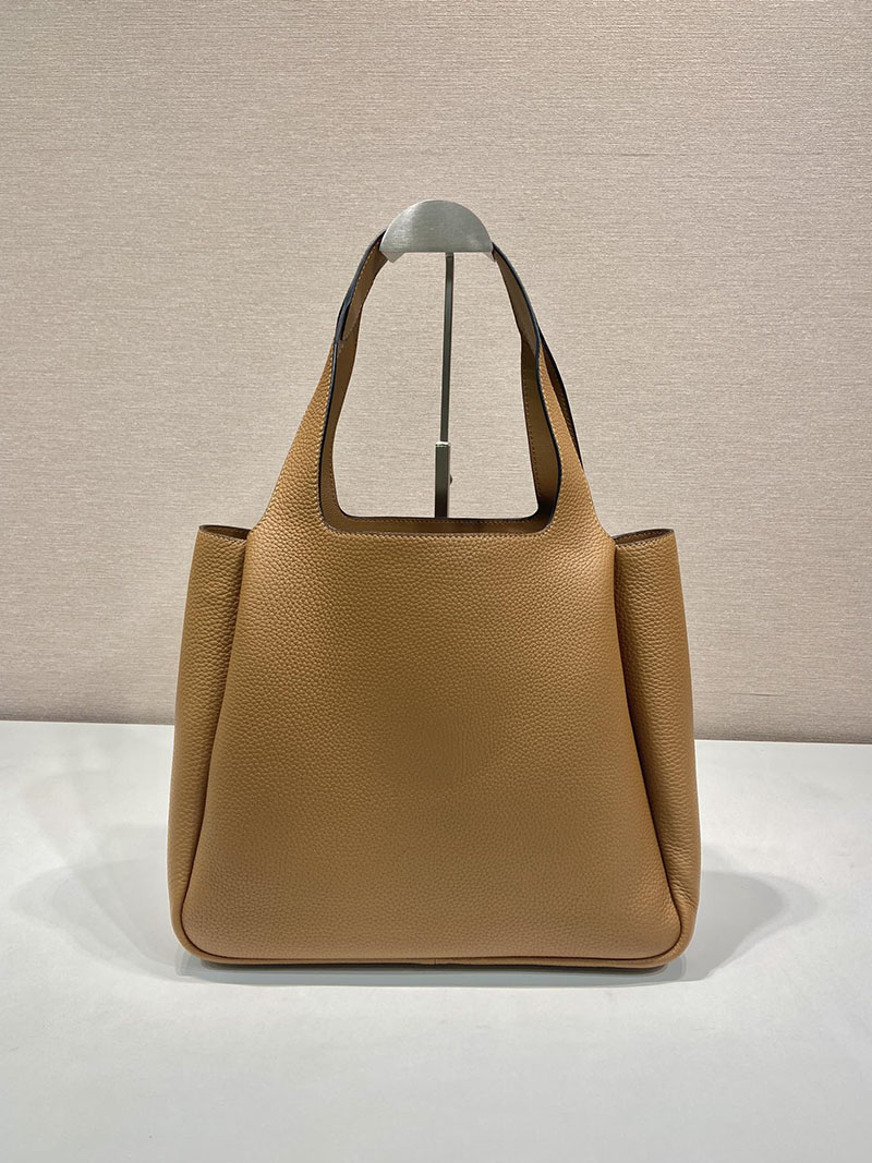 プラダ アウトレット PRADA ミディアム レザー トートバッグ 1BG338_2DKV_F03V8_V_ONM キャメル H品 プラダ トートバッグ レザー - 画像 (7)
