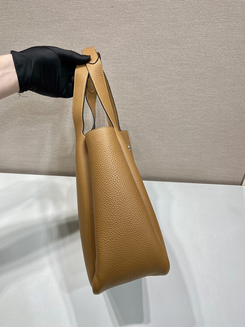 プラダ アウトレット PRADA ミディアム レザー トートバッグ 1BG338_2DKV_F03V8_V_ONM キャメル H品 プラダ トートバッグ レザー - 画像 (6)