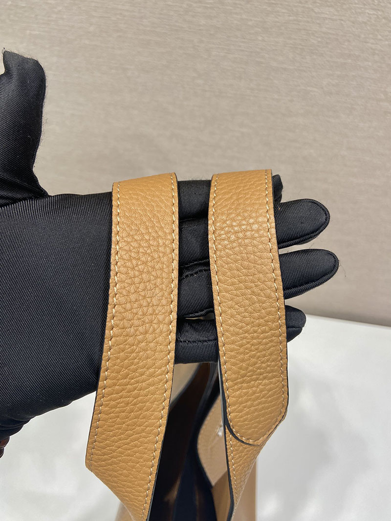 プラダ アウトレット PRADA ミディアム レザー トートバッグ 1BG338_2DKV_F03V8_V_ONM キャメル H品 プラダ トートバッグ レザー - 画像 (5)