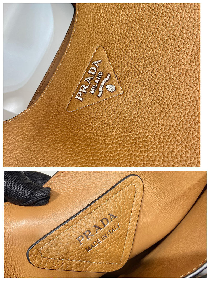 プラダ アウトレット PRADA ミディアム レザー トートバッグ 1BG338_2DKV_F03V8_V_ONM キャメル H品 プラダ トートバッグ レザー - 画像 (2)
