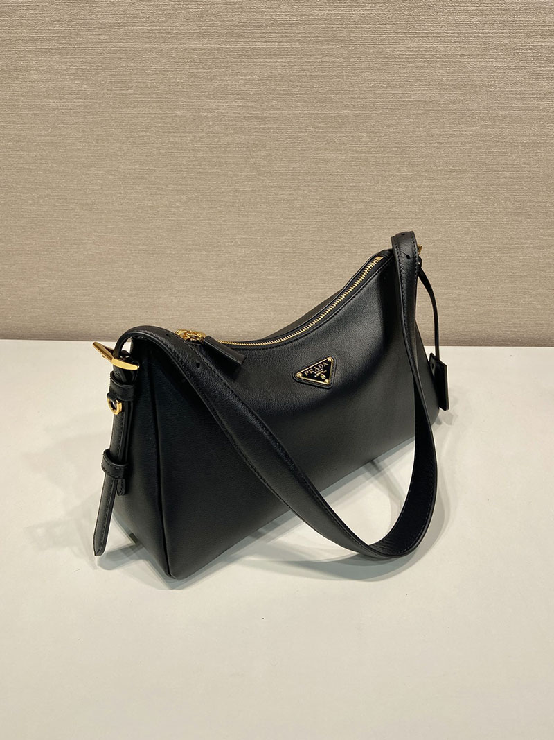 プラダ アウトレット PRADA エメ ミディアム レザー ショルダーバッグ 1BC229_2CYS_F0002_V_LVM ブラック H品 プラダ 斜めがけショルダーバッグ - 画像 (9)