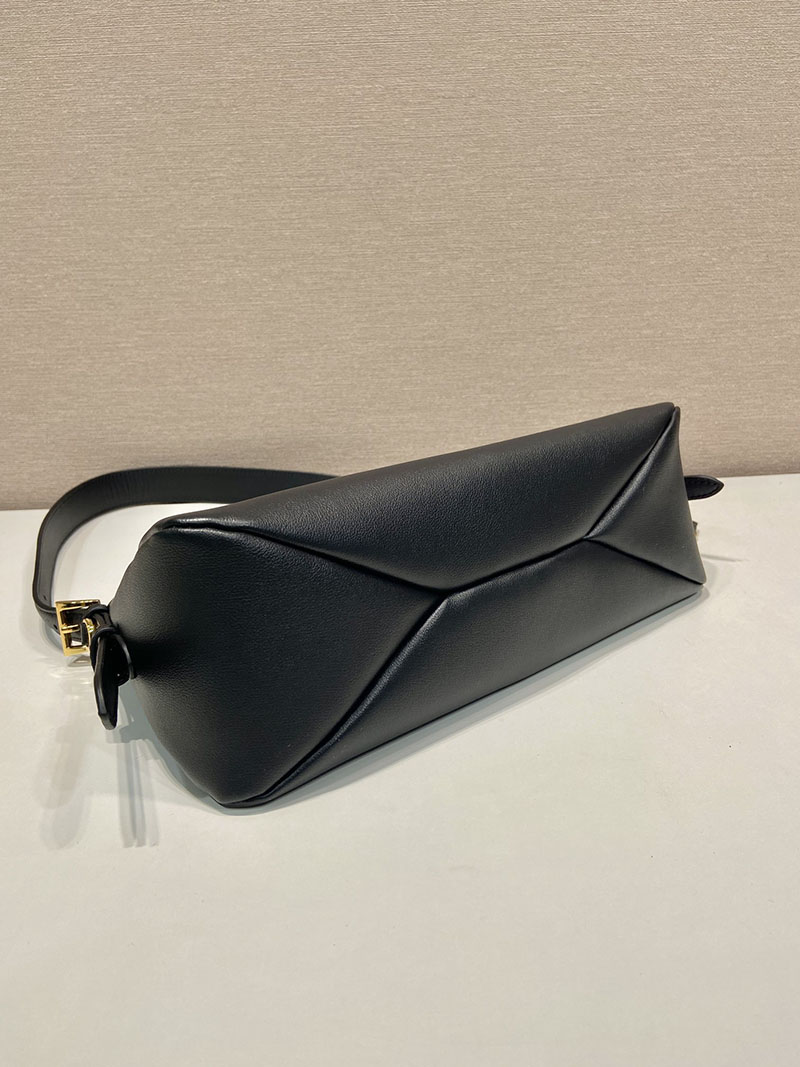 プラダ アウトレット PRADA エメ ミディアム レザー ショルダーバッグ 1BC229_2CYS_F0002_V_LVM ブラック H品 プラダ 斜めがけショルダーバッグ - 画像 (5)