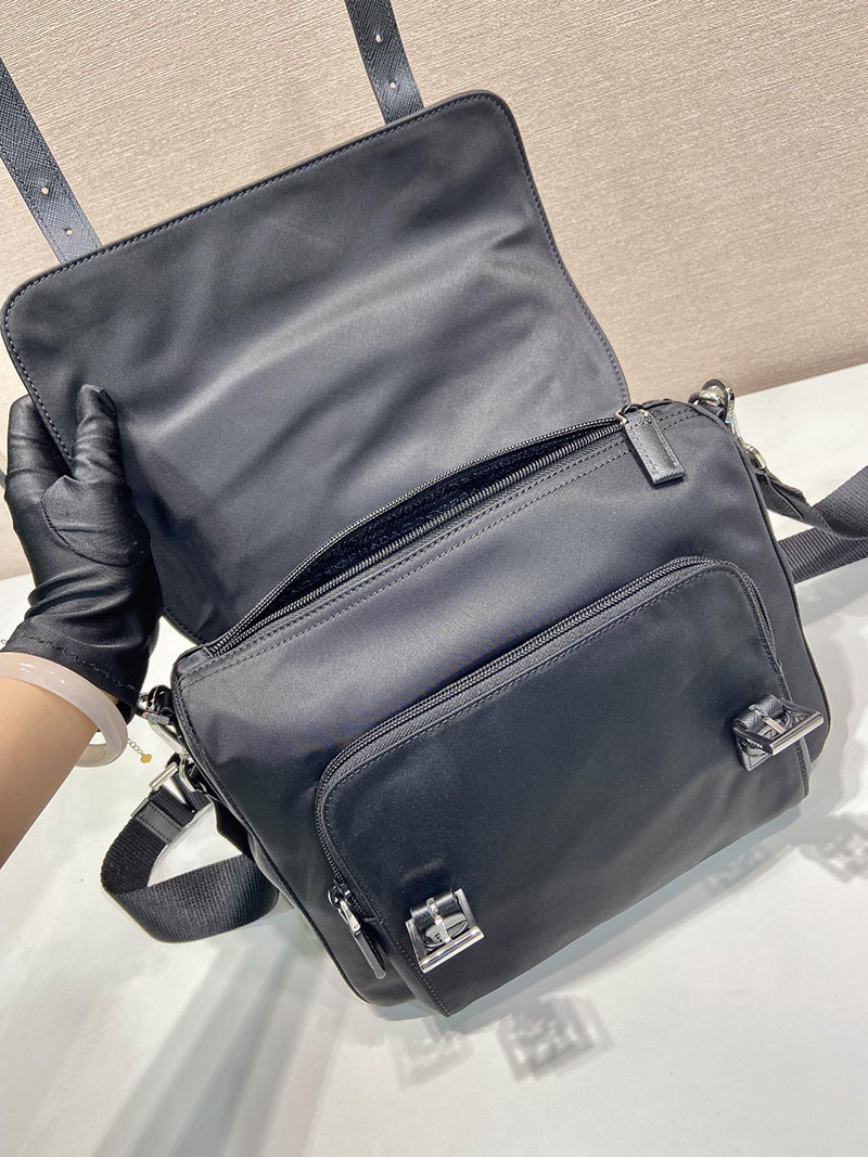 プラダ アウトレット PRADA Re-Nylon ショルダーバッグ 1BD953_RV44_F0002_V_B1M ブラック H品 プラダ メッセンジャーバッグ ナイロン - 画像 (4)