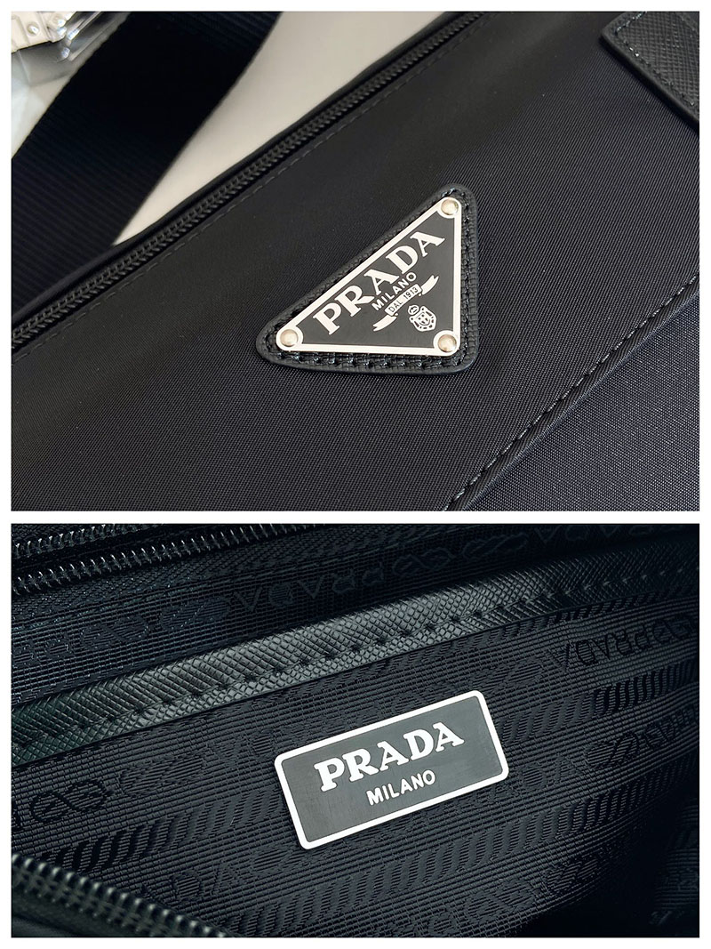 プラダ アウトレット PRADA Re-Nylon ショルダーバッグ 1BD953_RV44_F0002_V_B1M ブラック H品 プラダ メッセンジャーバッグ ナイロン - 画像 (2)