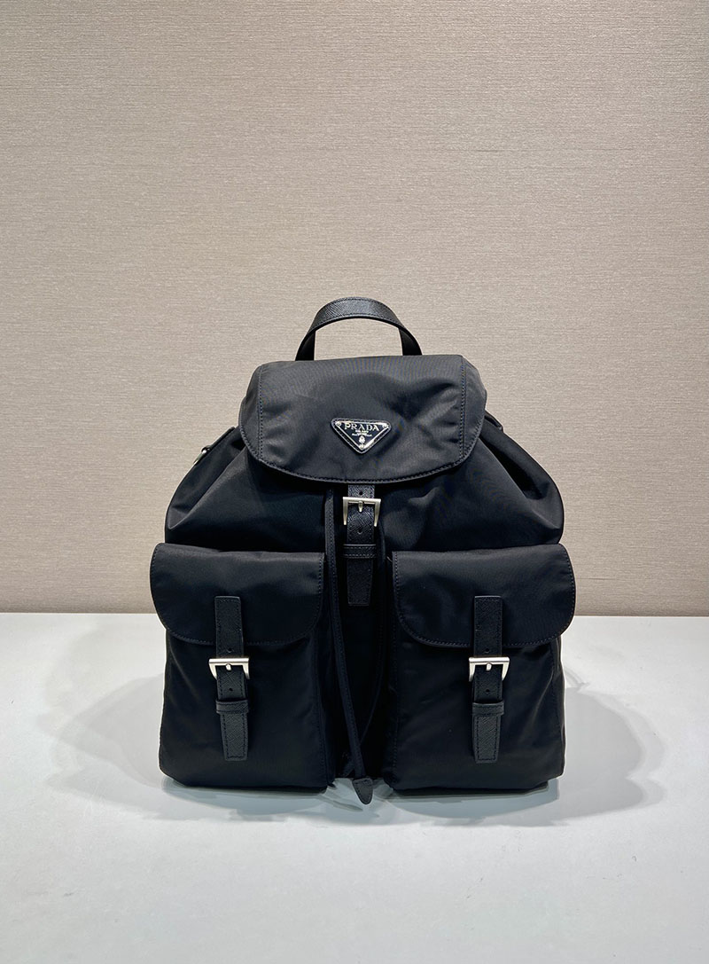 プラダ アウトレット PRADA Re-Nylon バックパック レディース メンズ 2VZ110_2C26_F0002_V_SOO ブラック H品 プラダ バックパック ナイロン - 画像 (9)