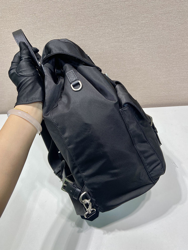 プラダ アウトレット PRADA Re-Nylon バックパック レディース メンズ 2VZ110_2C26_F0002_V_SOO ブラック H品 プラダ バックパック ナイロン - 画像 (6)