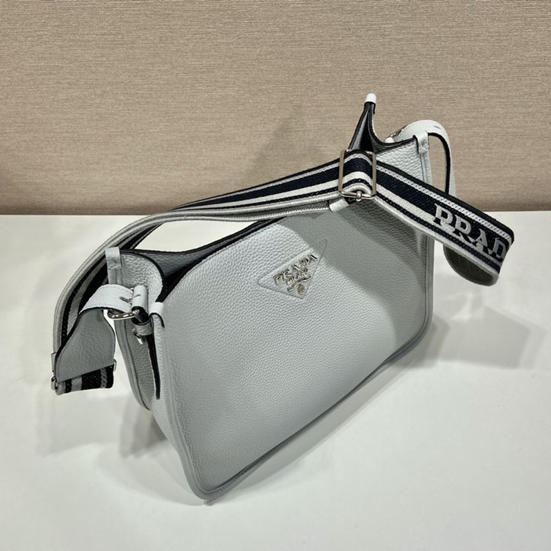 プラダ アウトレット PRADA VITTELO DAINO フルーレザーホーボーバッグ BC073_2DKV_F010I_V_7NO1 ライトブルー H品 プラダ 斜めがけバッグ レディース - 画像 (9)