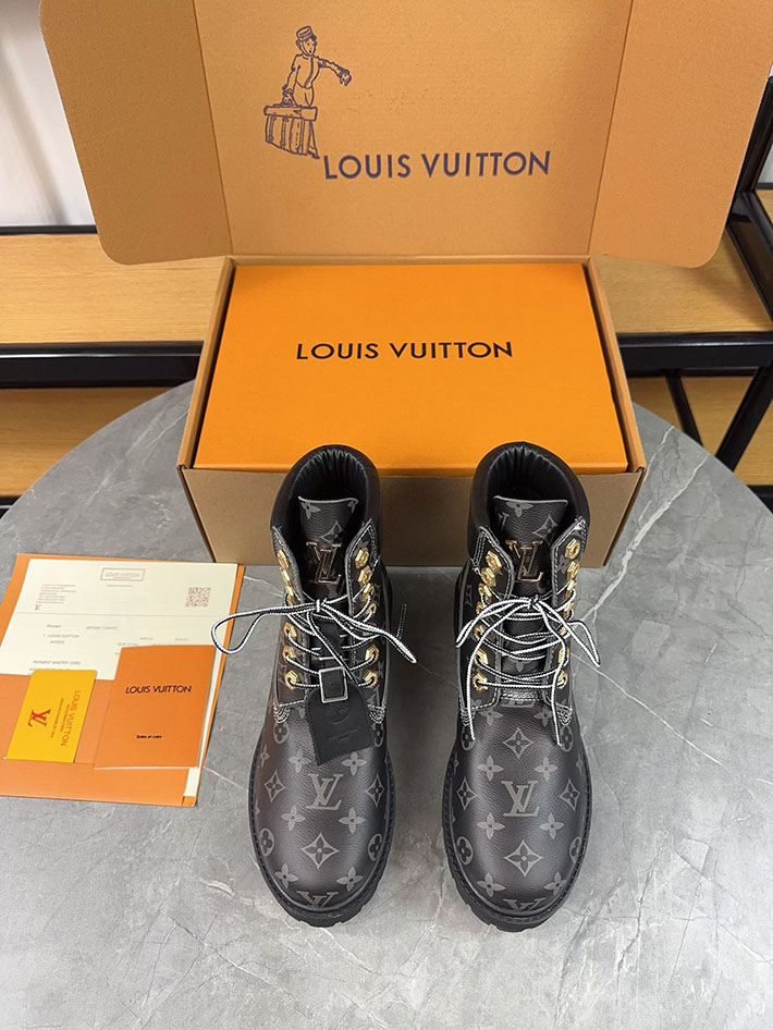 最高級ルイヴィトンスーパーコピー LV × Timberland 6-IN アンクルブーツ ノワール ブーツ 靴 FA0264 N品 ルイヴィトン ティンバーランド - 画像 (8)