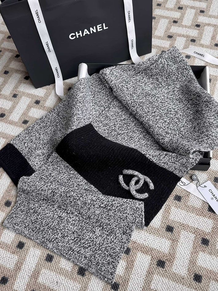 最高級シャネルスーパーコピー CHANEL ウール ニット ココマーク CCロゴ フリンジ ストール 2025新作 cc25103019 CHANEL マフラー 新作 - 画像 (6)