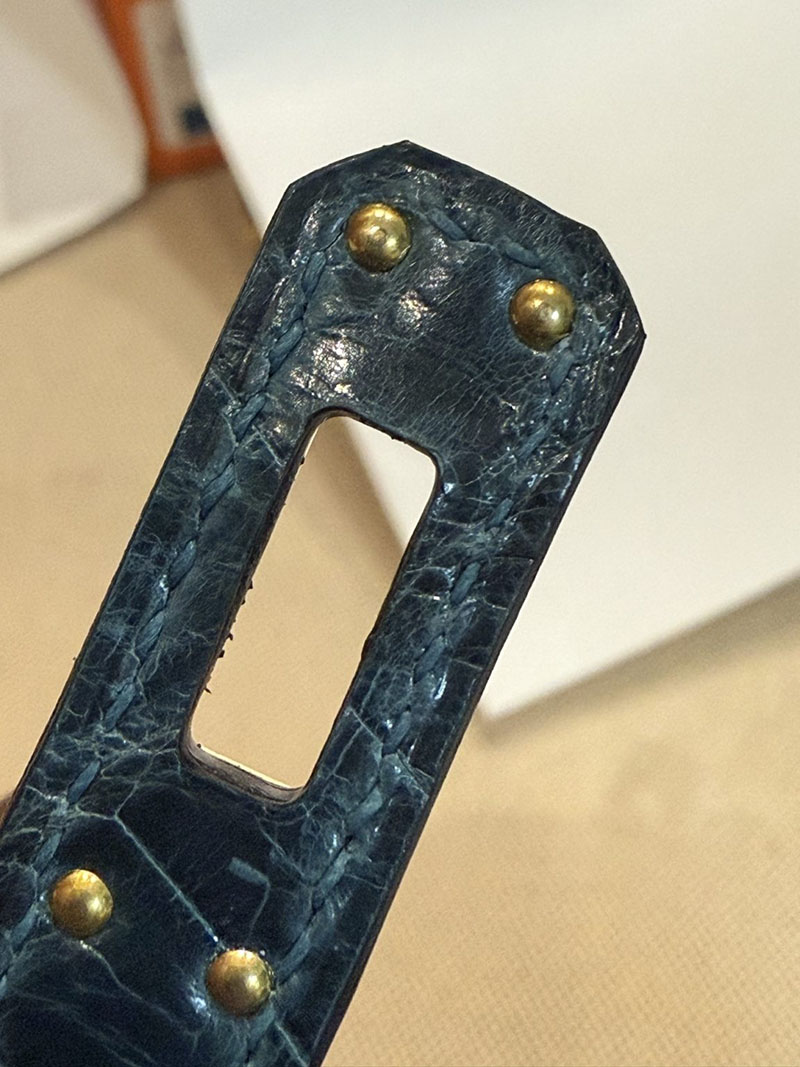 エルメスコピー HERMES バーキン25 ヴェール クロコダイル ニロティカスマット ゴールド金具 2524037 バーキン クロコ 新品 - 画像 (25)