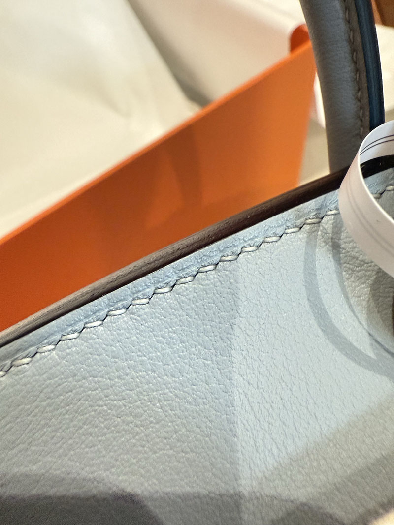 エルメスコピー バーキン25 定価 HERMES バーキン25 カーゴ グリパンタン スイフト/トワルアッシュ シルバー金具 2524091 - 画像 (13)