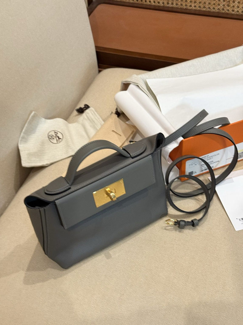 エルメスコピー ヴァンキャトルミニ 定価 HERMES ミニ ヴァンキャトル グリメイヤー エバーカラー/スイフト ゴールド金具 2524121 - 画像 (9)