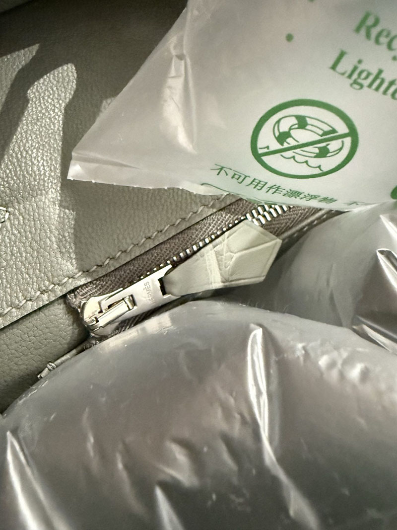 エルメスコピー バーキン25 定価 HERMES バーキン25 タッチ グリメイヤー トゴ/クロコダイル アリゲーターマット シルバー金具 2524127 - 画像 (5)