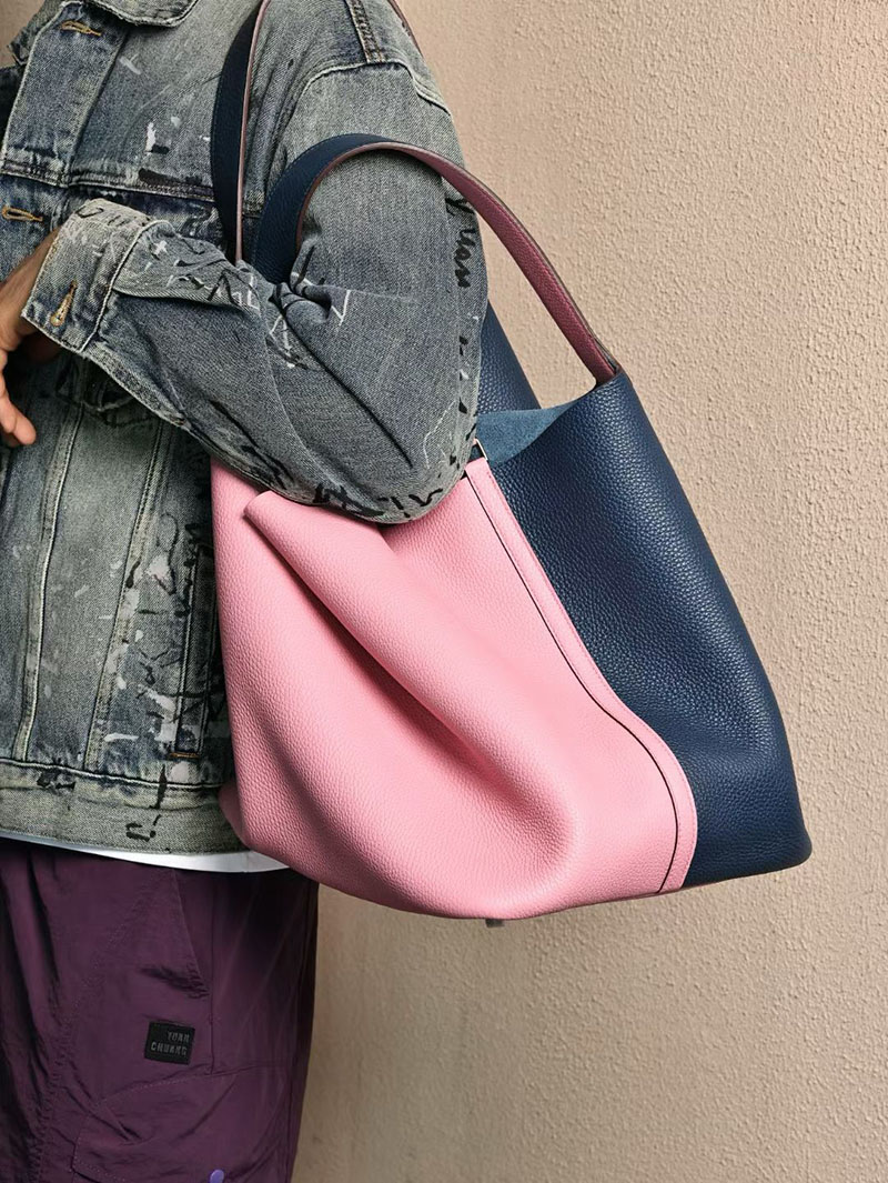 エルメス ピコタン TGM メンズ HERMES ピコタンロック 31 TGM ブルーサフィール/ローズサクラ トリヨンクレマンス シルバー金具 2524193 - 画像 (4)