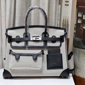 バーキンカーゴ35 黒 ブラック/グレー
