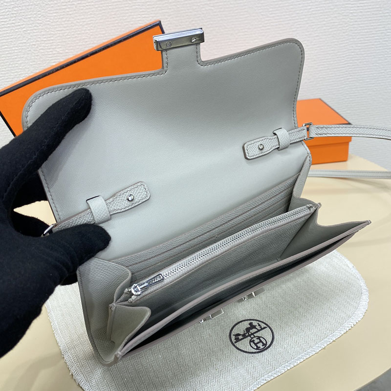 エルメス コンスタンス ロング 定価 HERMES コンスタンスロング トゥーゴー パールグレー ヴォーエプソン シルバー金具 2524237 - 画像 (5)