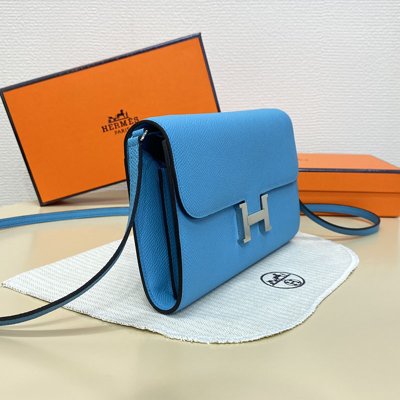 エルメス コンスタンス ロング 定価 HERMES コンスタンスロング トゥーゴー ブルードノール ヴォーエプソン シルバー金具 25242526 - 画像 (3)