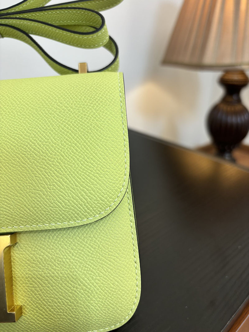 エルメス コンスタンス 超N品 HERMES コンスタンス3 ミニ ライム ヴォーエプソン ゴールド\シルバー金具 2524280 - 画像 (7)