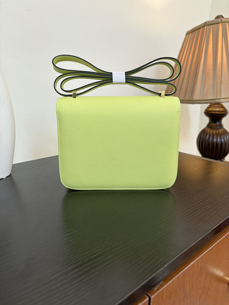 エルメス コンスタンス 超N品 HERMES コンスタンス3 ミニ ライム ヴォーエプソン ゴールド\シルバー金具 2524280 - 画像 (5)