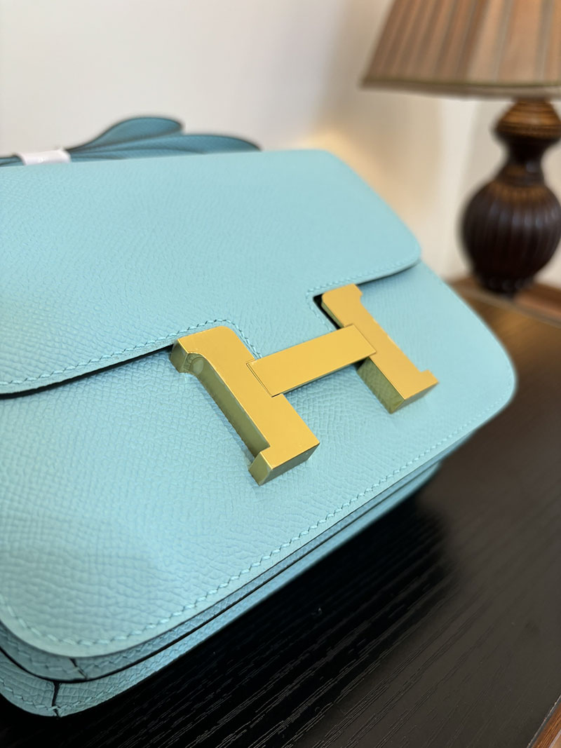 エルメス コンスタンス 超N品 HERMES コンスタンス3 ミニ ブルーアトール ヴォーエプソン ゴールド\シルバー金具 2524295 - 画像 (9)