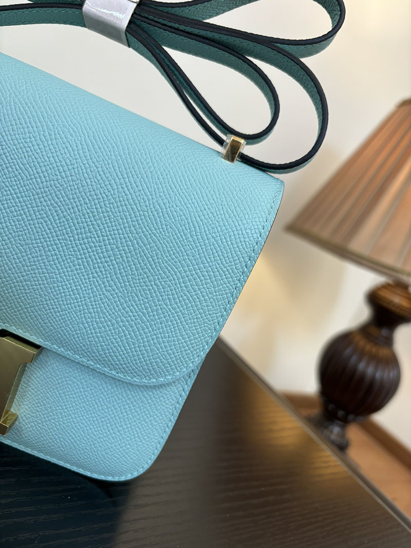 エルメス コンスタンス 超N品 HERMES コンスタンス3 ミニ ブルーアトール ヴォーエプソン ゴールド\シルバー金具 2524295 - 画像 (7)