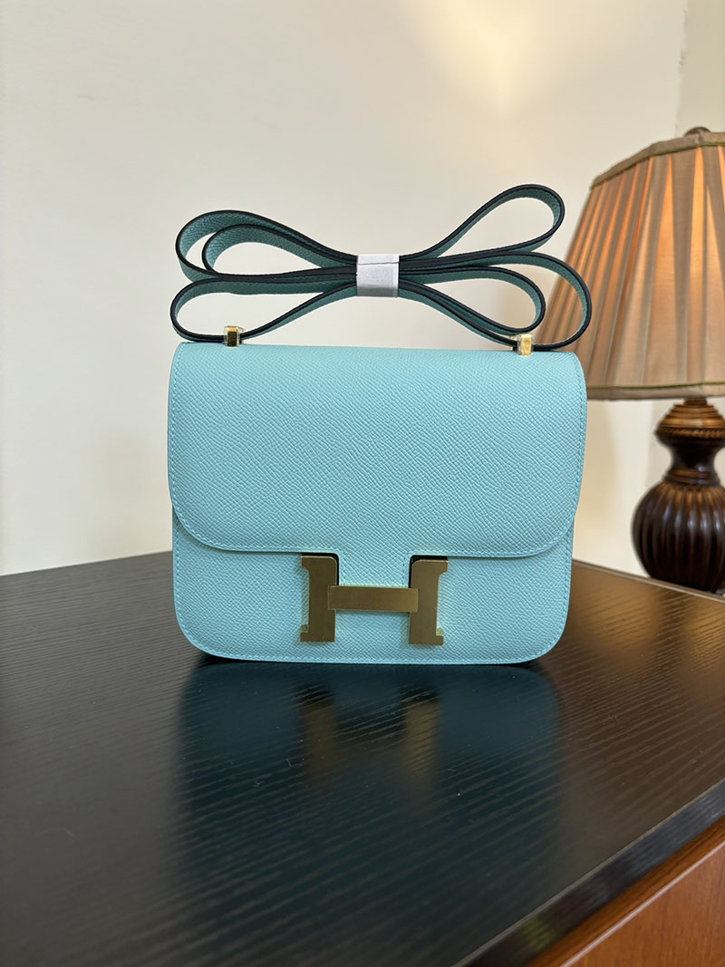 エルメス コンスタンス 超N品 HERMES コンスタンス3 ミニ ブルーアトール ヴォーエプソン ゴールド\シルバー金具 2524295 - 画像 (5)